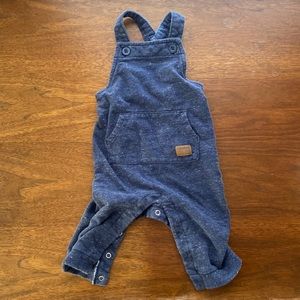 Blue snap overalls carters marled blue